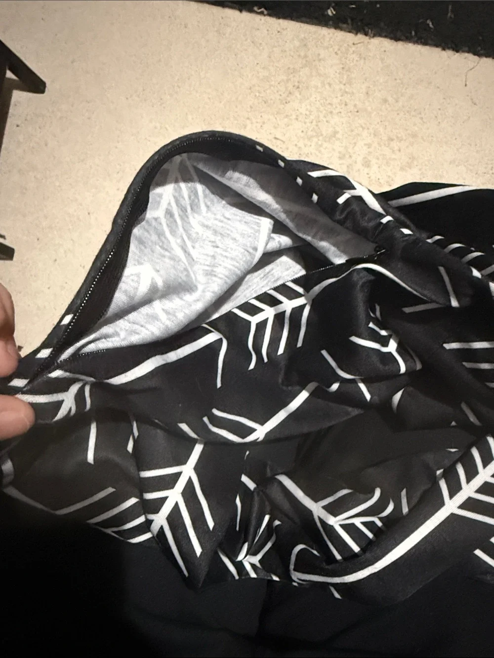 Black Arrow Print Infinity Scarf - Women Accessories